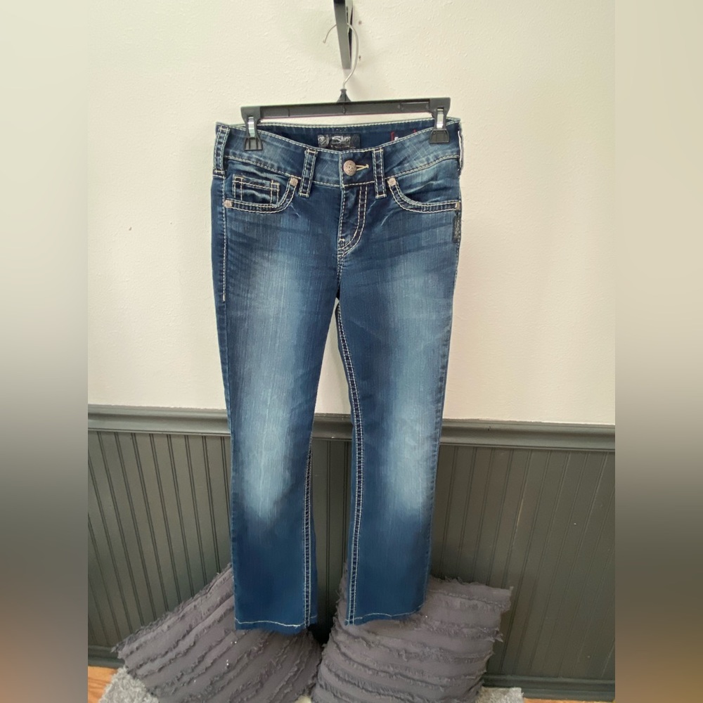 Ladies Silver Jeans